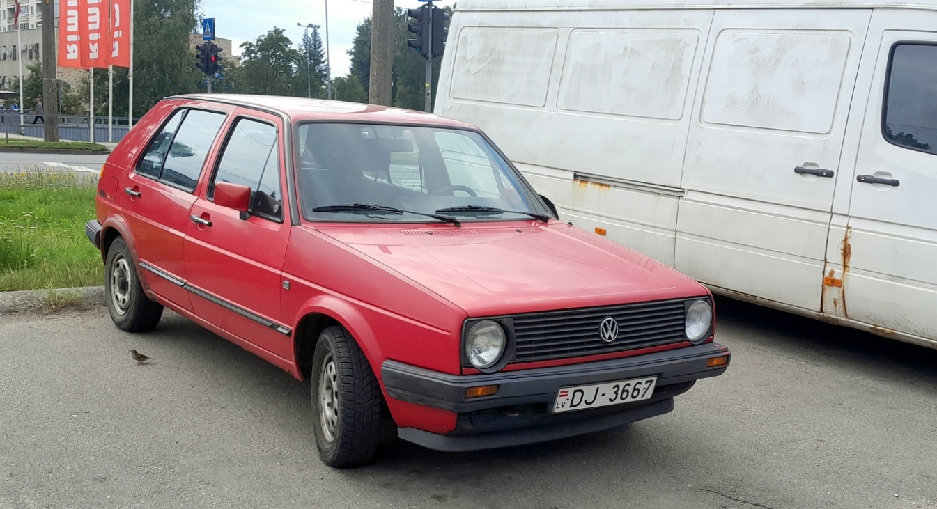 Латвия, № DJ-3667 — Volkswagen Golf (Typ 19) '83-92