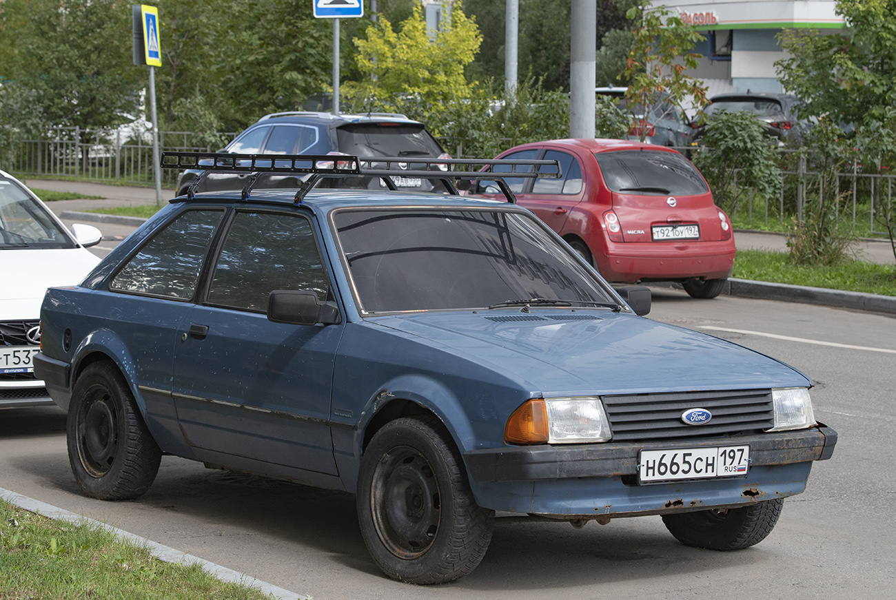 Москва, № Н 665 СН 197 — Ford Escort MkIII '80-86