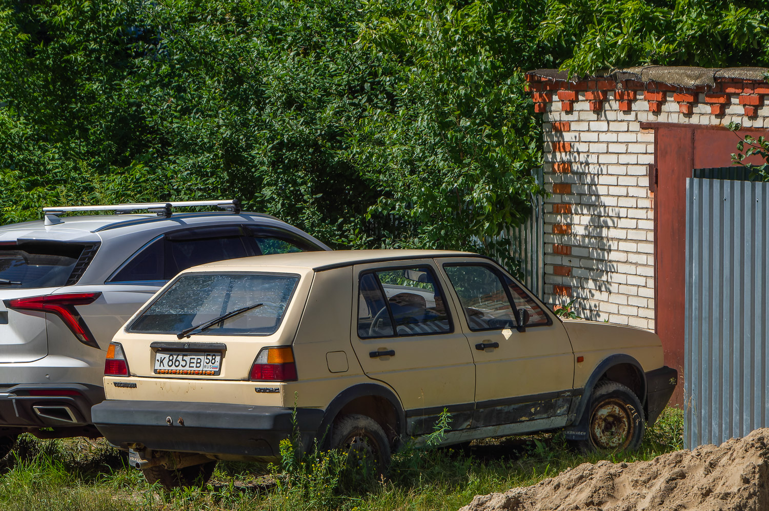 Пензенская область, № К 865 ЕВ 58 — Volkswagen Golf (Typ 19) '83-92