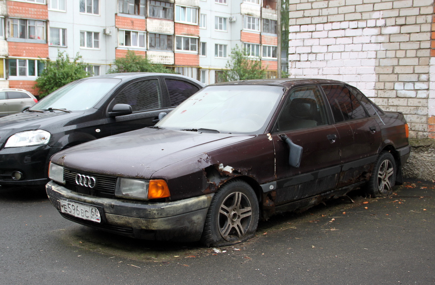 Псковская область, № Е 596 ВС 60 — Audi 80 (B3) '86-91