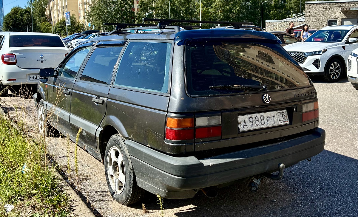 Санкт-Петербург, № А 988 РТ 78 — Volkswagen Passat Variant (B3) '88-93