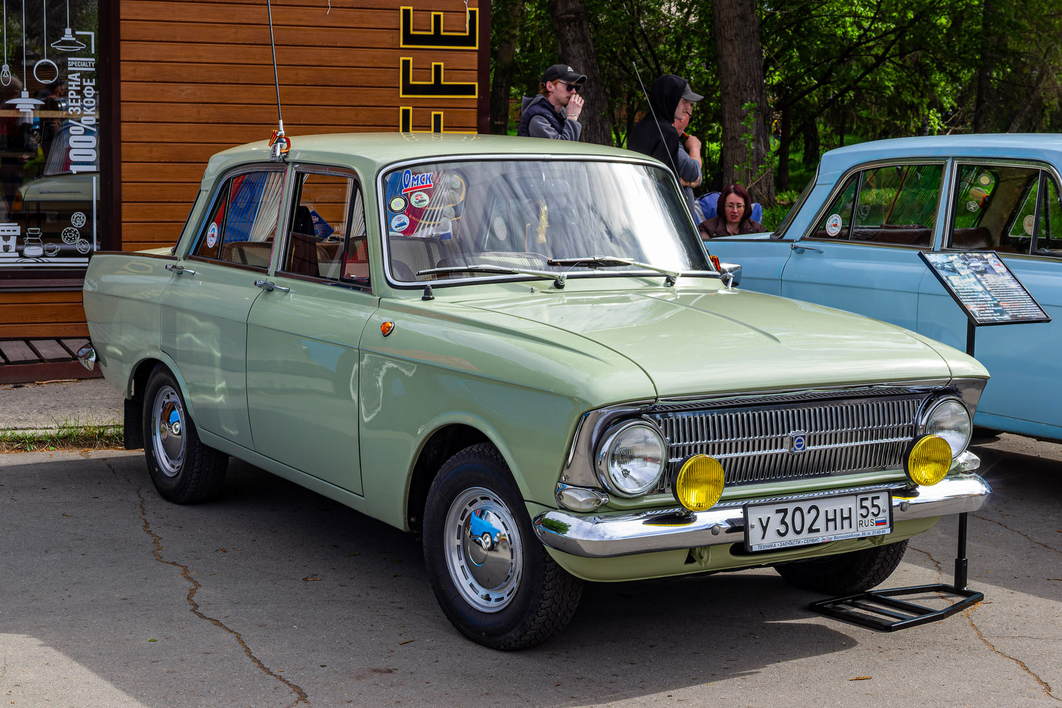 Омская область, № У 302 НН 55 — Москвич-412ИЭ (Иж) '70-82; Омская область — Выставка 9 мая 2026 г.