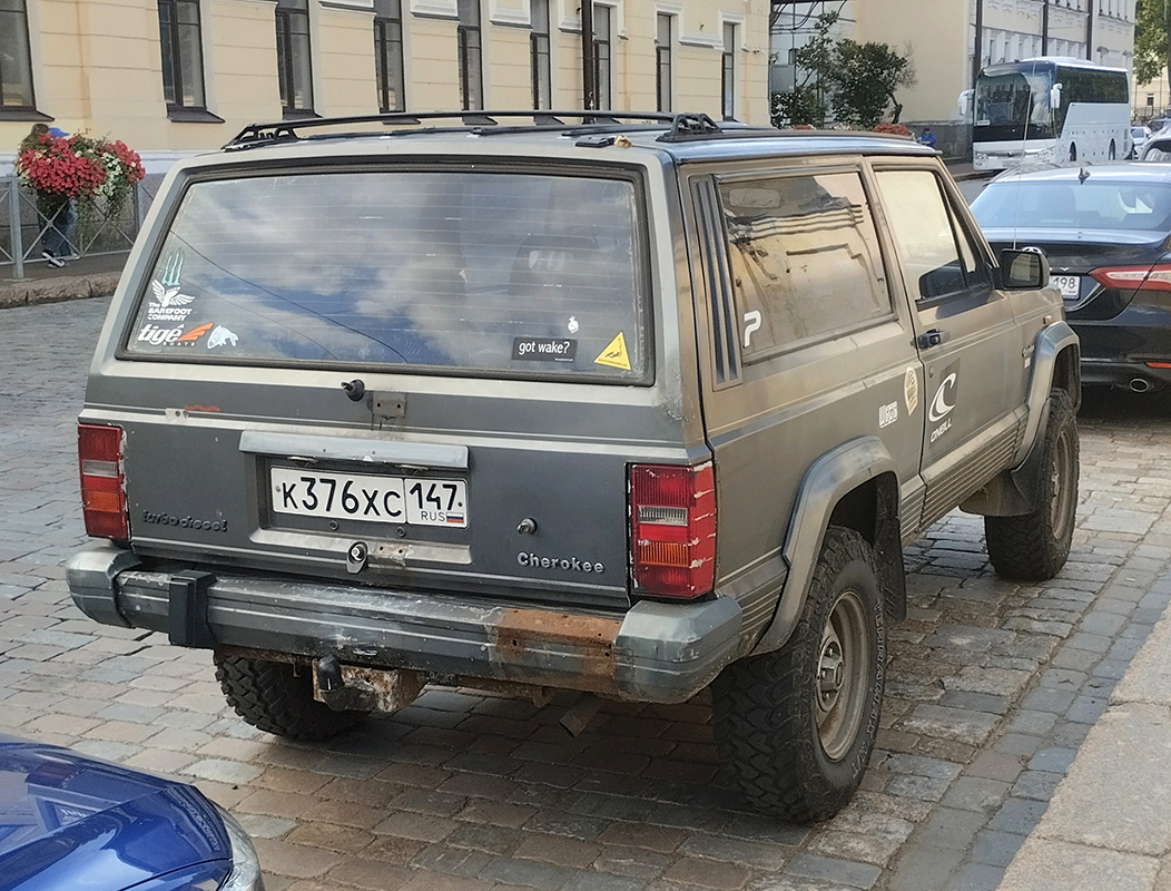 Ленинградская область, № К 376 ХС 147 — Jeep Cherokee (XJ) '84-01