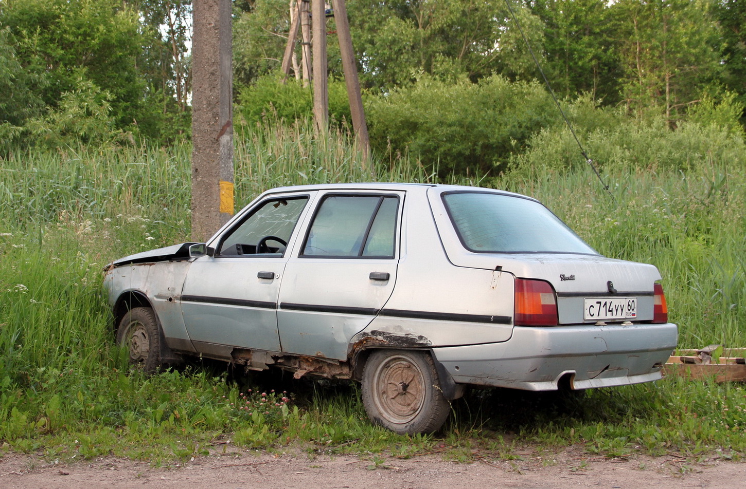 Псковская область, № С 714 УУ 60 — ЗАЗ-110308 Славута '99-07