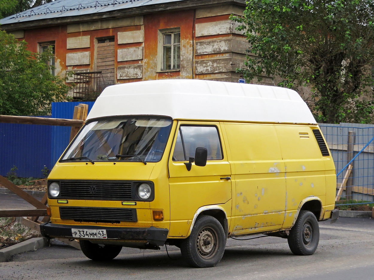 Кировская область, № Р 334 ММ 43 — Volkswagen Hochraum-Kastenwagen '79-92