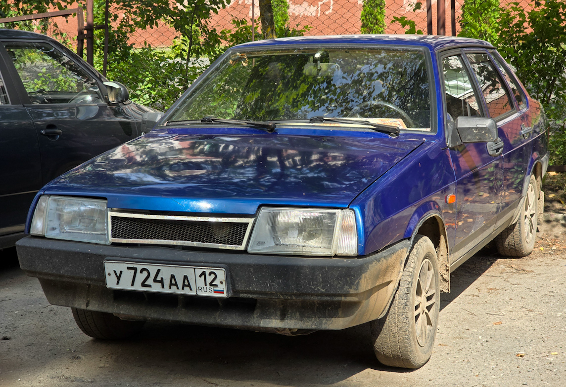 Марий Эл, № У 724 АА 12 — ВАЗ-21099 '90-04