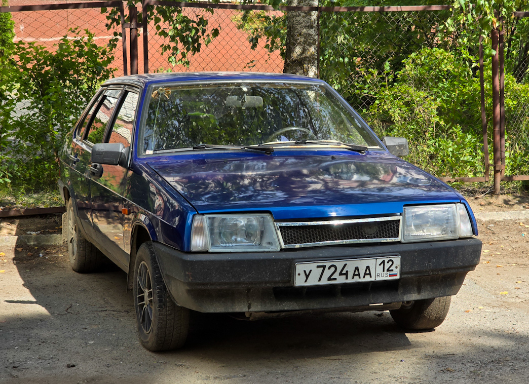 Марий Эл, № У 724 АА 12 — ВАЗ-21099 '90-04