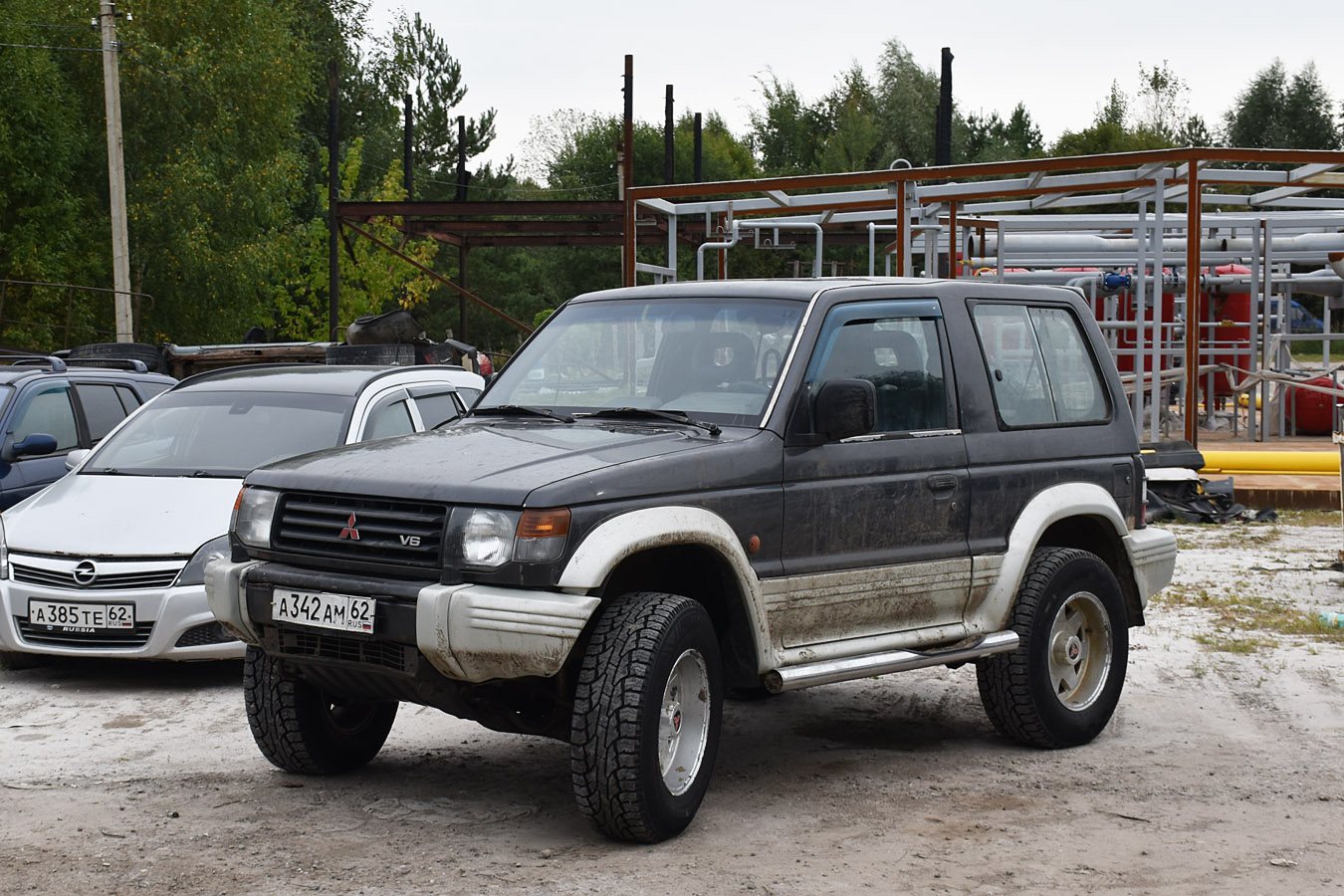 Рязанская область, № А 342 АМ 62 — Mitsubishi Pajero (2G) '91-99