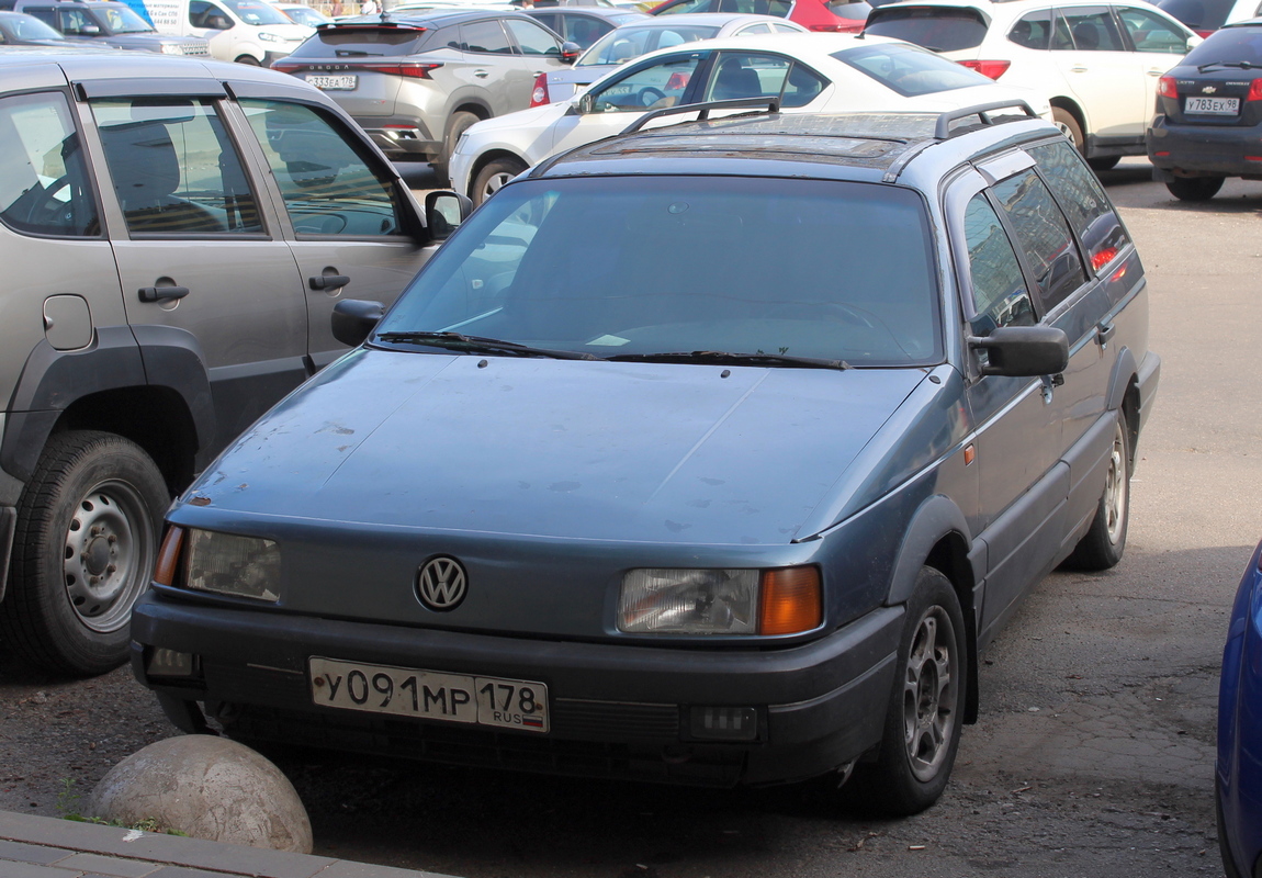 Санкт-Петербург, № У 091 МР 178 — Volkswagen Passat Variant (B3) '88-93