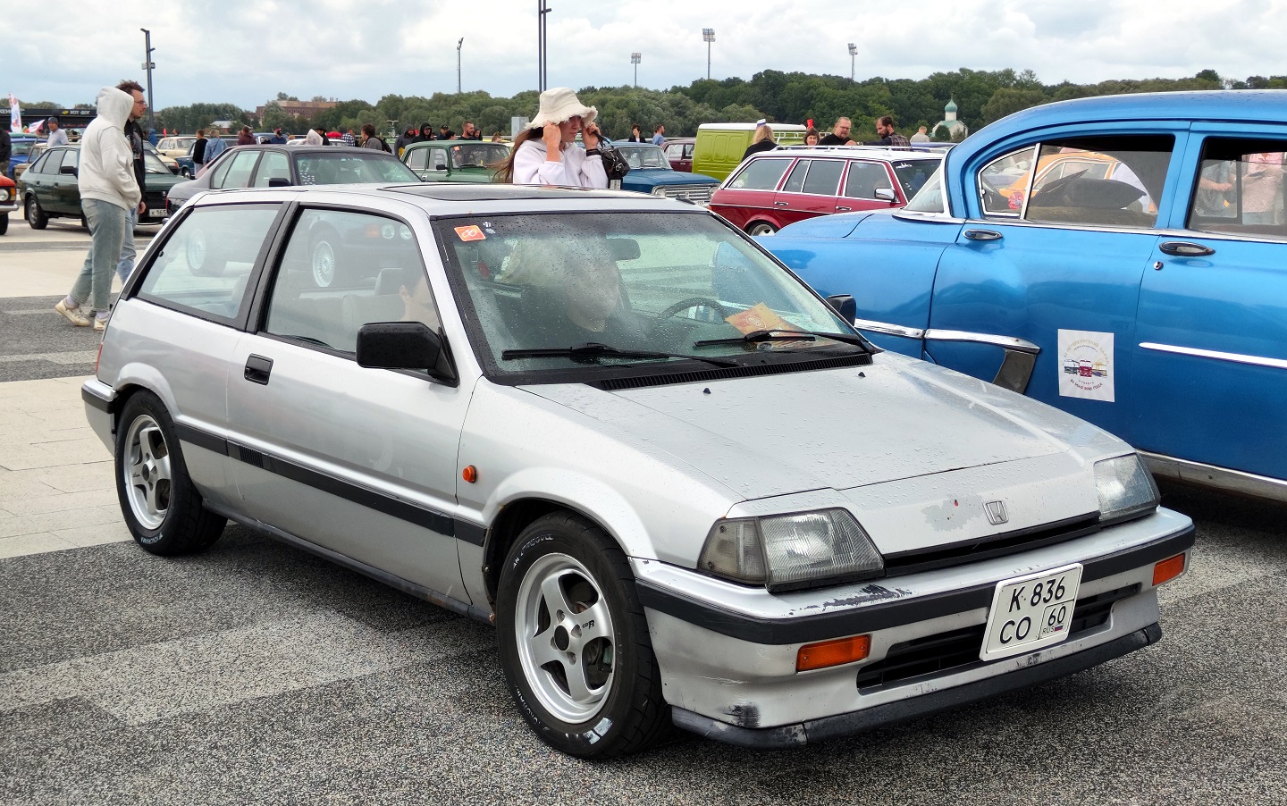 Псковская область, № К 836 СО 60 — Honda Civic (3G) '83-87