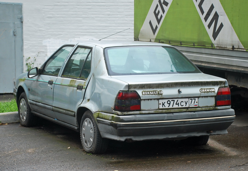 Москва, № К 974 СУ 77 — Renault 19 '88-92