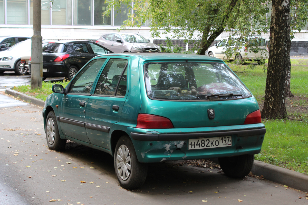 Москва, № Н 482 КО 197 — Peugeot 106 (facelift) '96-03