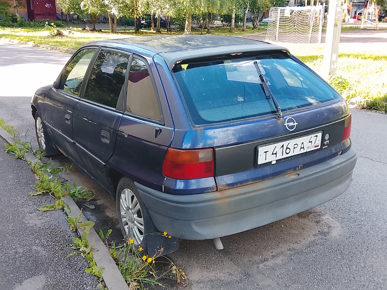 Ленинградская область, № Т 416 РА 47 — Opel Astra (F) '91-98