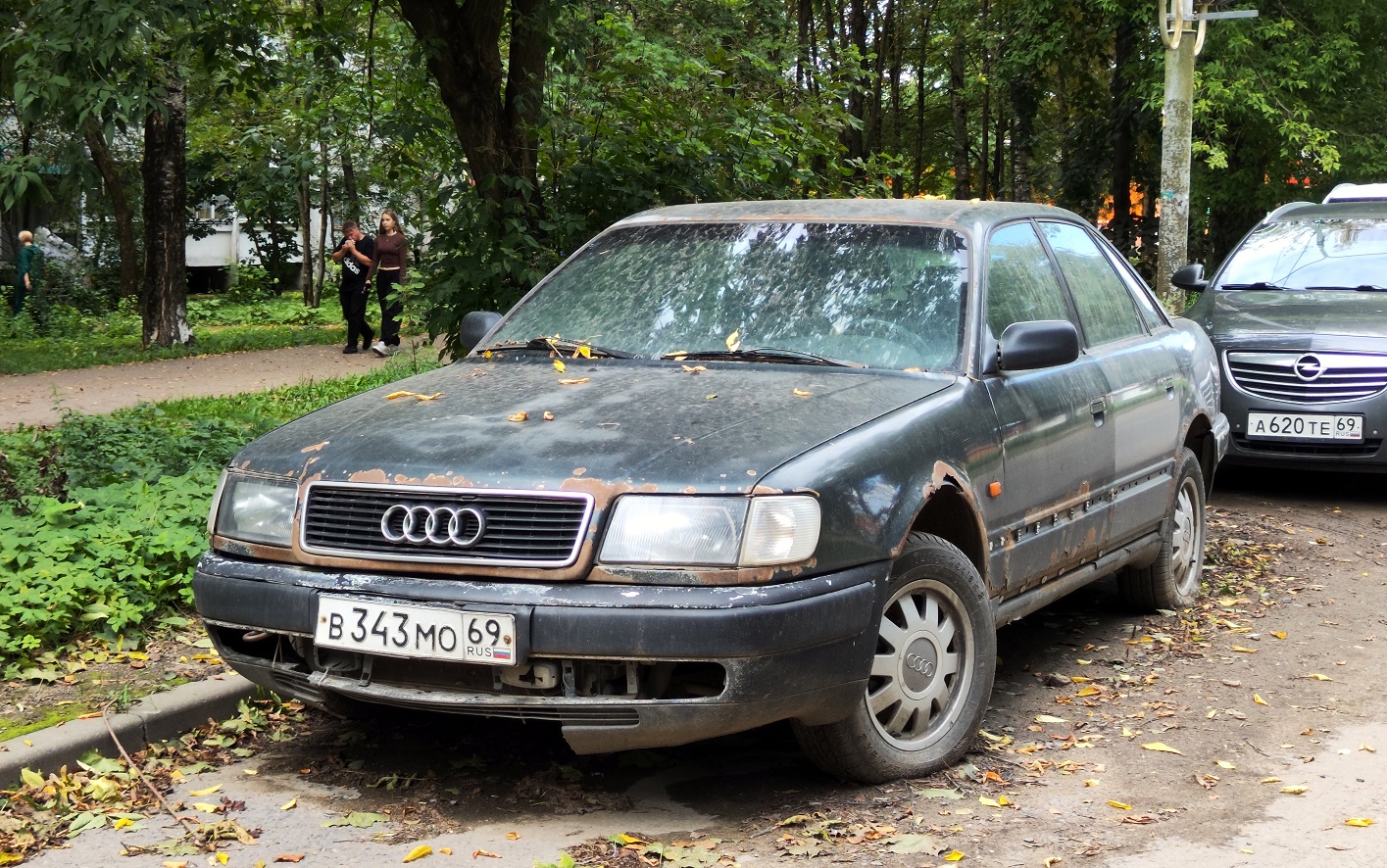 Тверская область, № В 343 МО 69 — Audi 100 (C4) '90-94