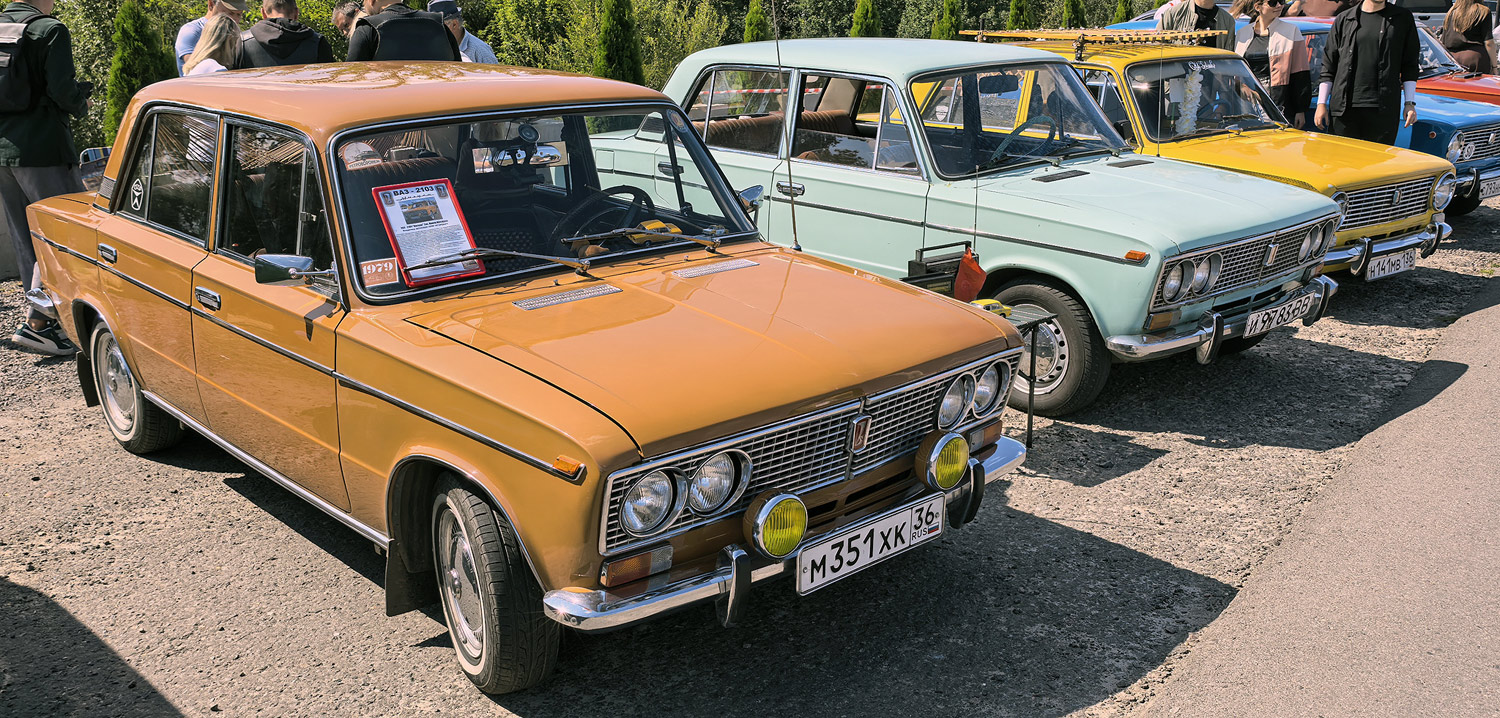Воронежская область, № М 351 ХК 36 — ВАЗ-2103 Жигули '72-84; Воронежская область, № И 9783 ВВ — ВАЗ-2103 Жигули '72-84; Воронежская область — Фестиваль "Автоистория Черноземья"