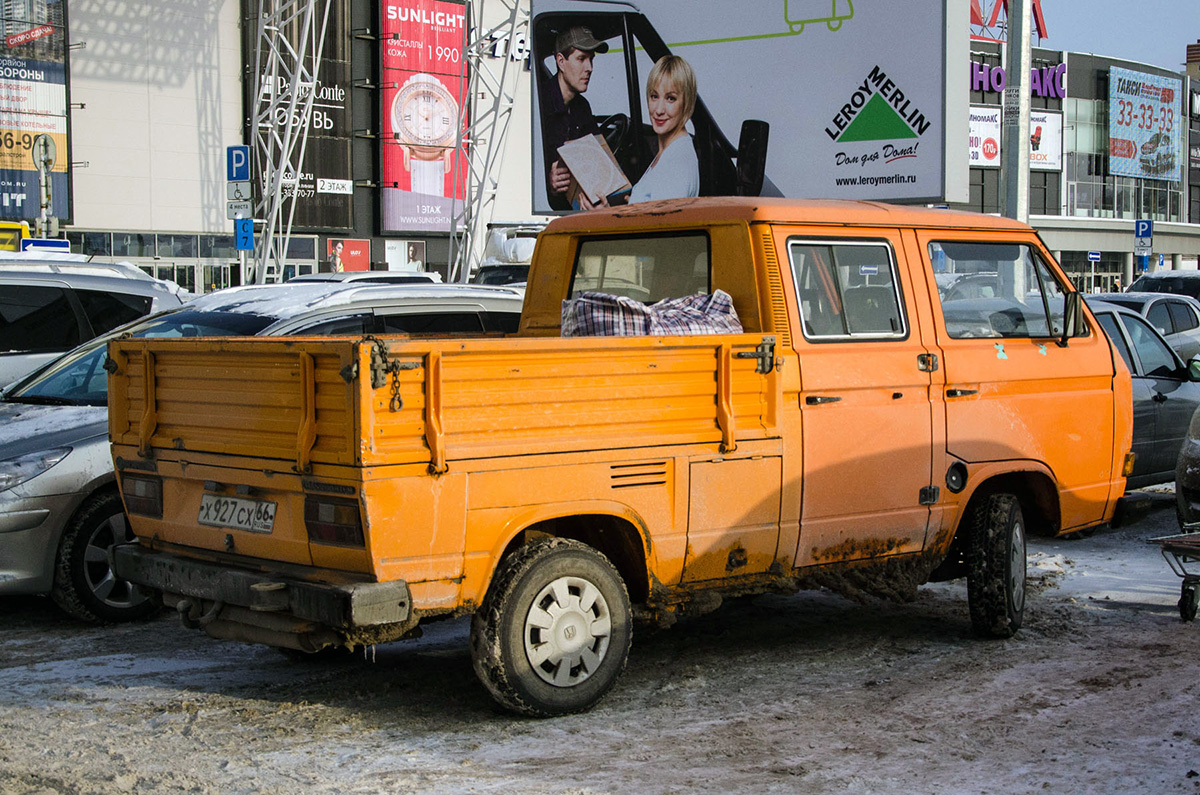 Свердловская область, № Х 927 СХ 66 — Volkswagen (T3) Doppelkabine '79-92