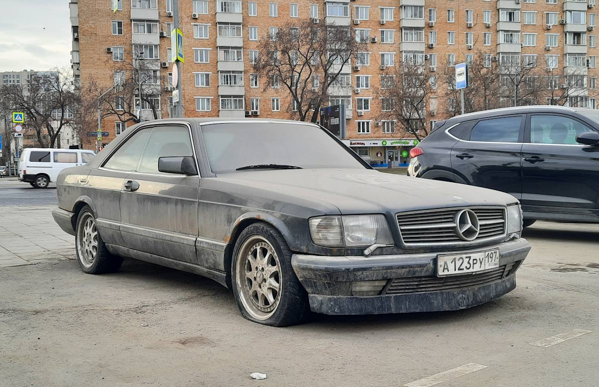 Москва, № А 123 РУ 197 — Mercedes-Benz (C126) '81-91