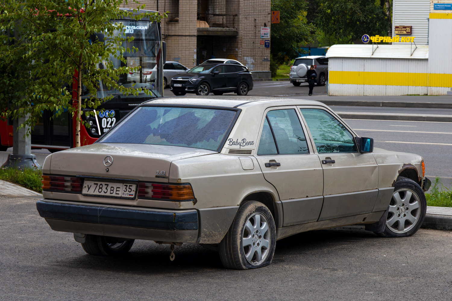 Вологодская область, № У 783 ВЕ 35 — Mercedes-Benz 190 (W201) '82-93