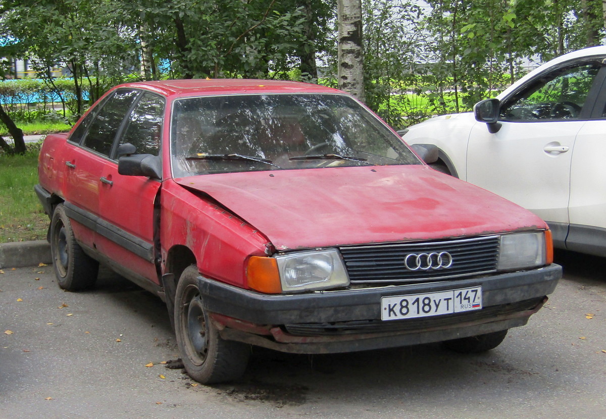 Ленинградская область, № К 818 УТ 147 — Audi 100 (C3) '82-91