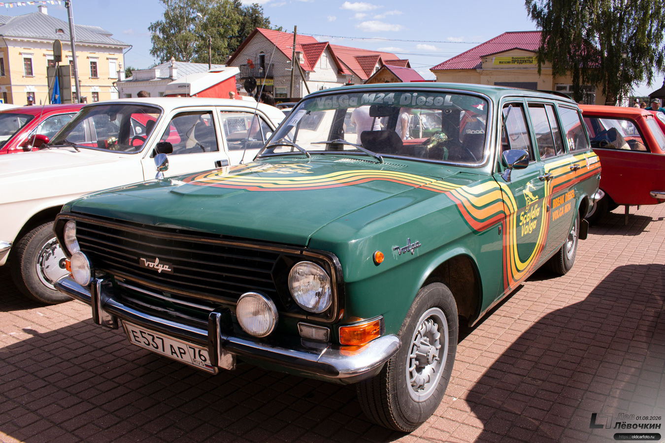 Ярославская область, № Е 537 АР 76 — ГАЗ-24-02 Волга '72-87; Ярославская область — XXV фестиваль ретротехники «Мышкинский СамоходЪ» 2026