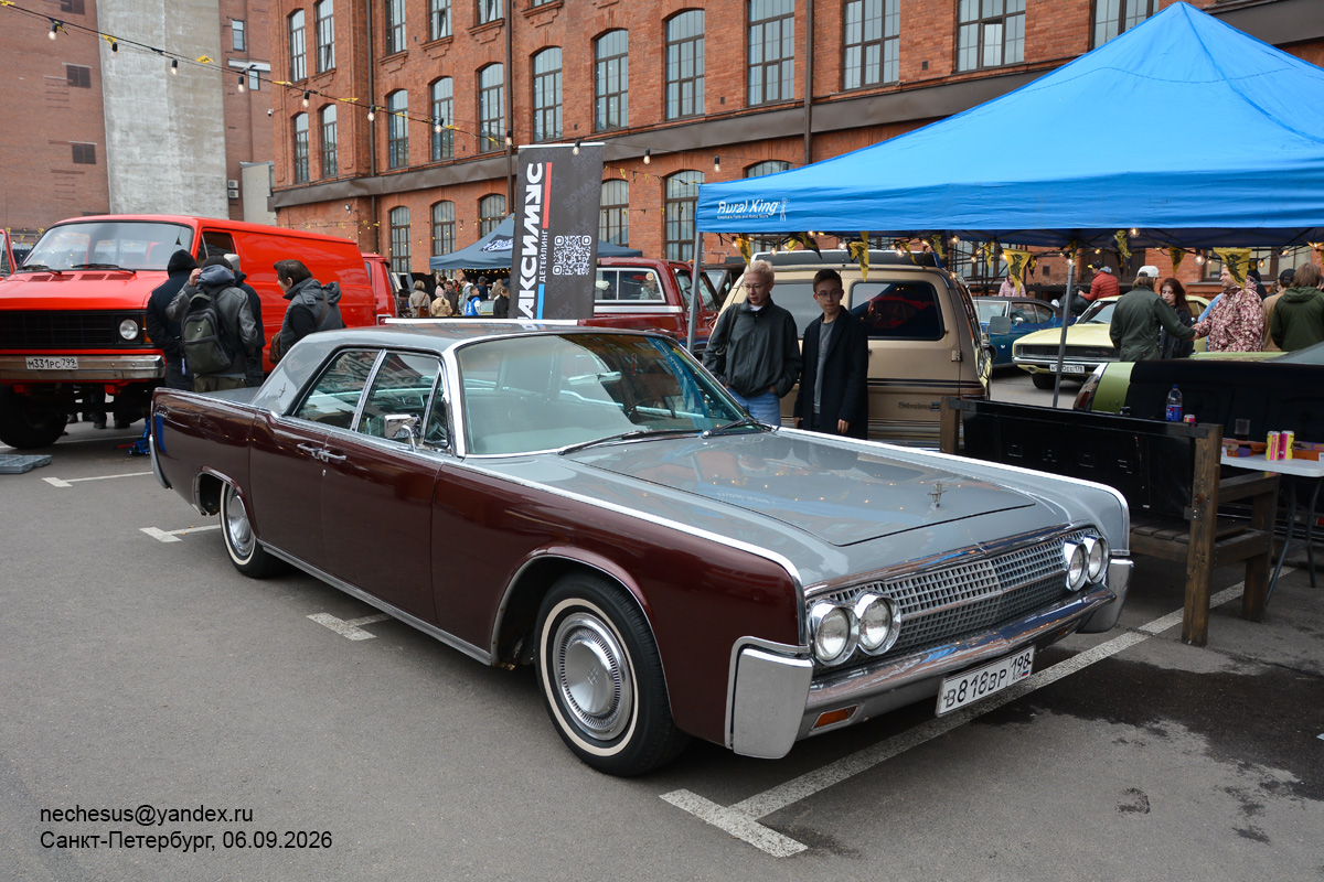 Санкт-Петербург, № В 818 ВР 198 — Lincoln Continental (4G) '61-69; Санкт-Петербург — Ежегодная выставка классических и кастомных автомобилей и мотоциклов "Original Meet"