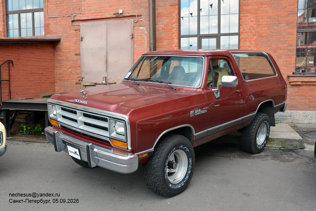 Санкт-Петербург, № А 385 ВУ 778 — Dodge Ramcharger (2G) '81-93; Санкт-Петербург — Ежегодная выставка классических и кастомных автомобилей и мотоциклов "Original Meet"