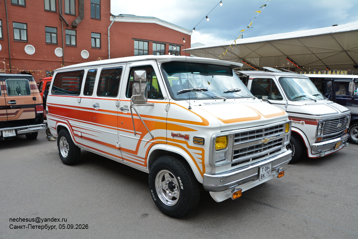 Москва, № Т 084 ВК 797 — Chevrolet Van (3G) '71-96; Санкт-Петербург — Ежегодная выставка классических и кастомных автомобилей и мотоциклов "Original Meet"