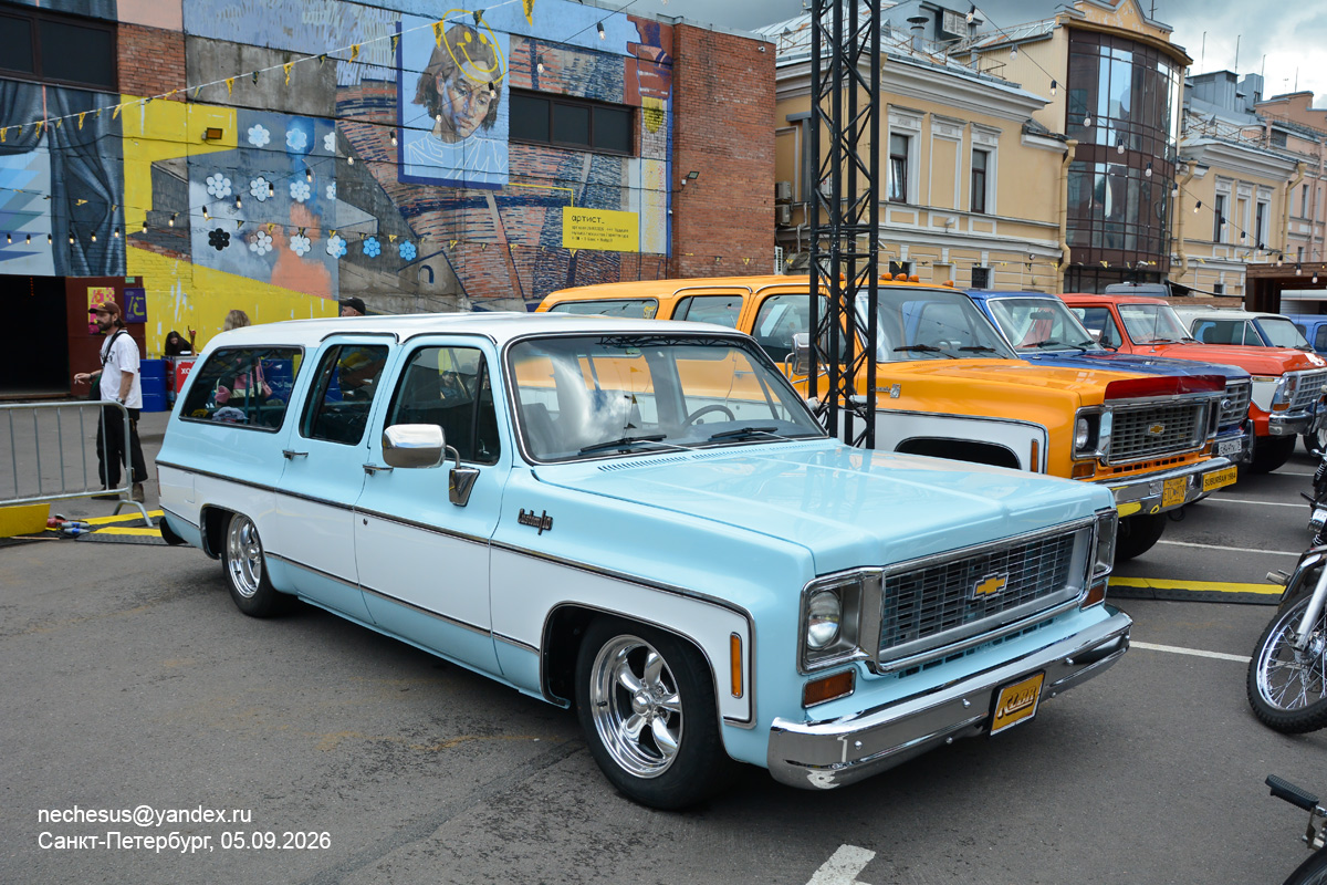 Свердловская область, № С 970 ОТ 196 — Chevrolet Suburban (7G) '73-91; Санкт-Петербург — Ежегодная выставка классических и кастомных автомобилей и мотоциклов "Original Meet"