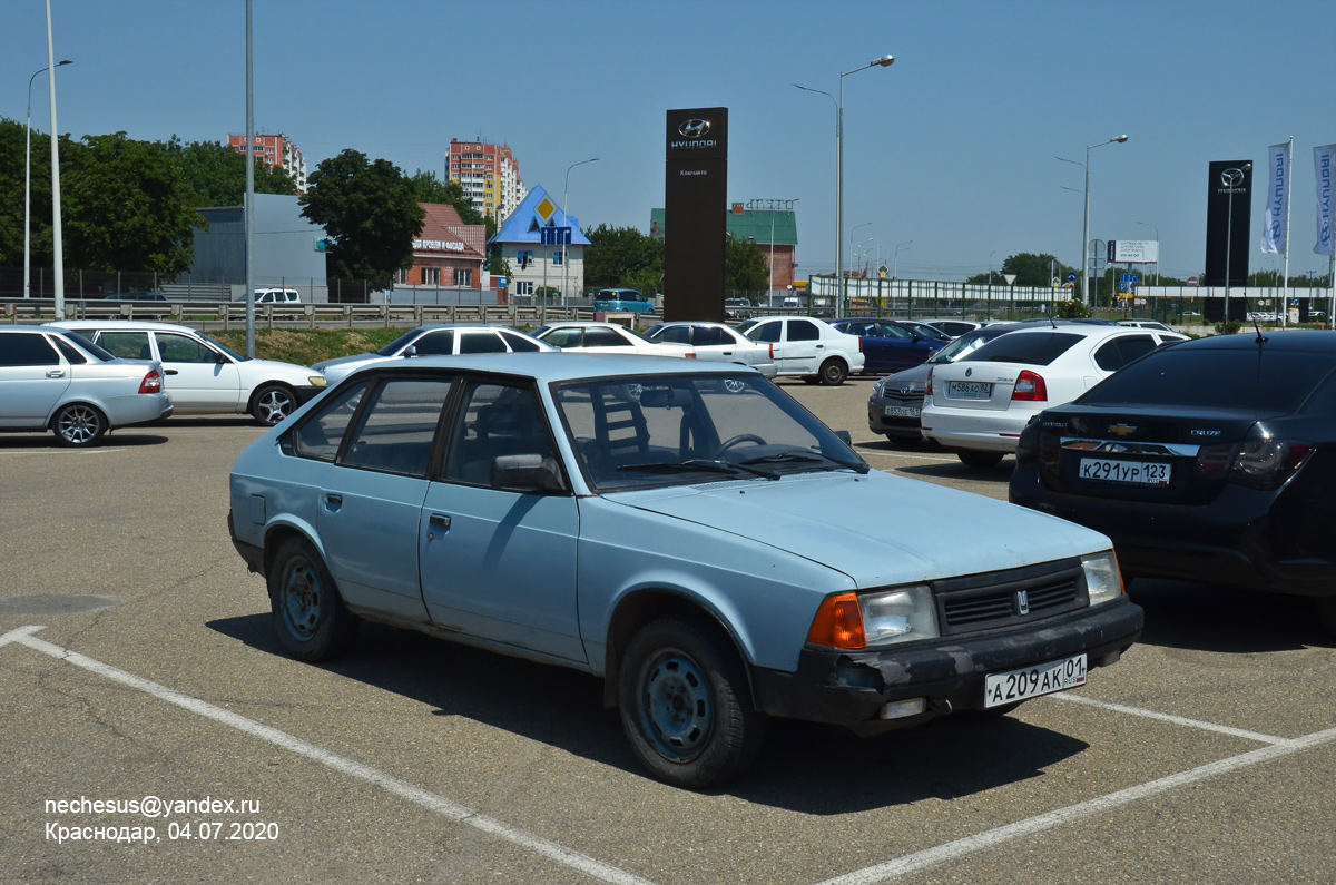 Адыгея, № А 209 АК 01 — Москвич-21412 '86-94