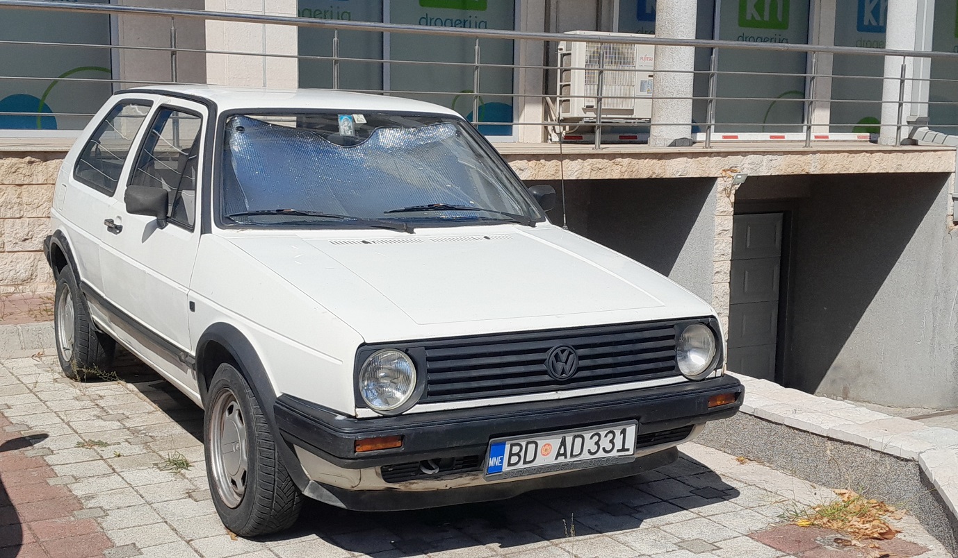 Черногория, № BD AD331 — Volkswagen Golf (Typ 19) '83-92