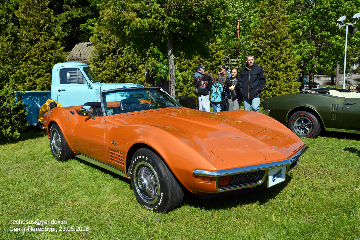 Санкт-Петербург, № А 839 РУ 778 — Chevrolet Corvette (C3) '68-82; Санкт-Петербург — Фестиваль любителей янгтаймеров и винтажных автомобилей RYE Meet