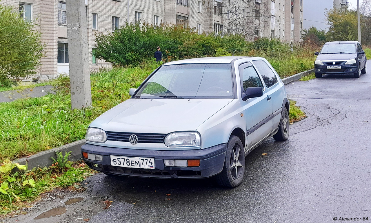 Челябинская область, № В 578 ЕМ 774 — Volkswagen Golf III '91-98