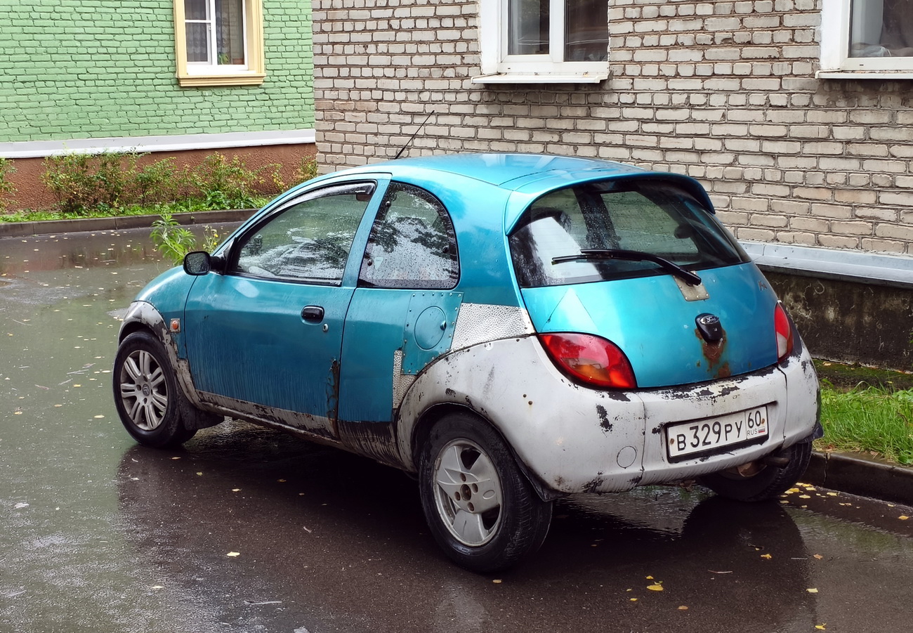 Псковская область, № В 329 РУ 60 — Ford Ka (1G) '96-08