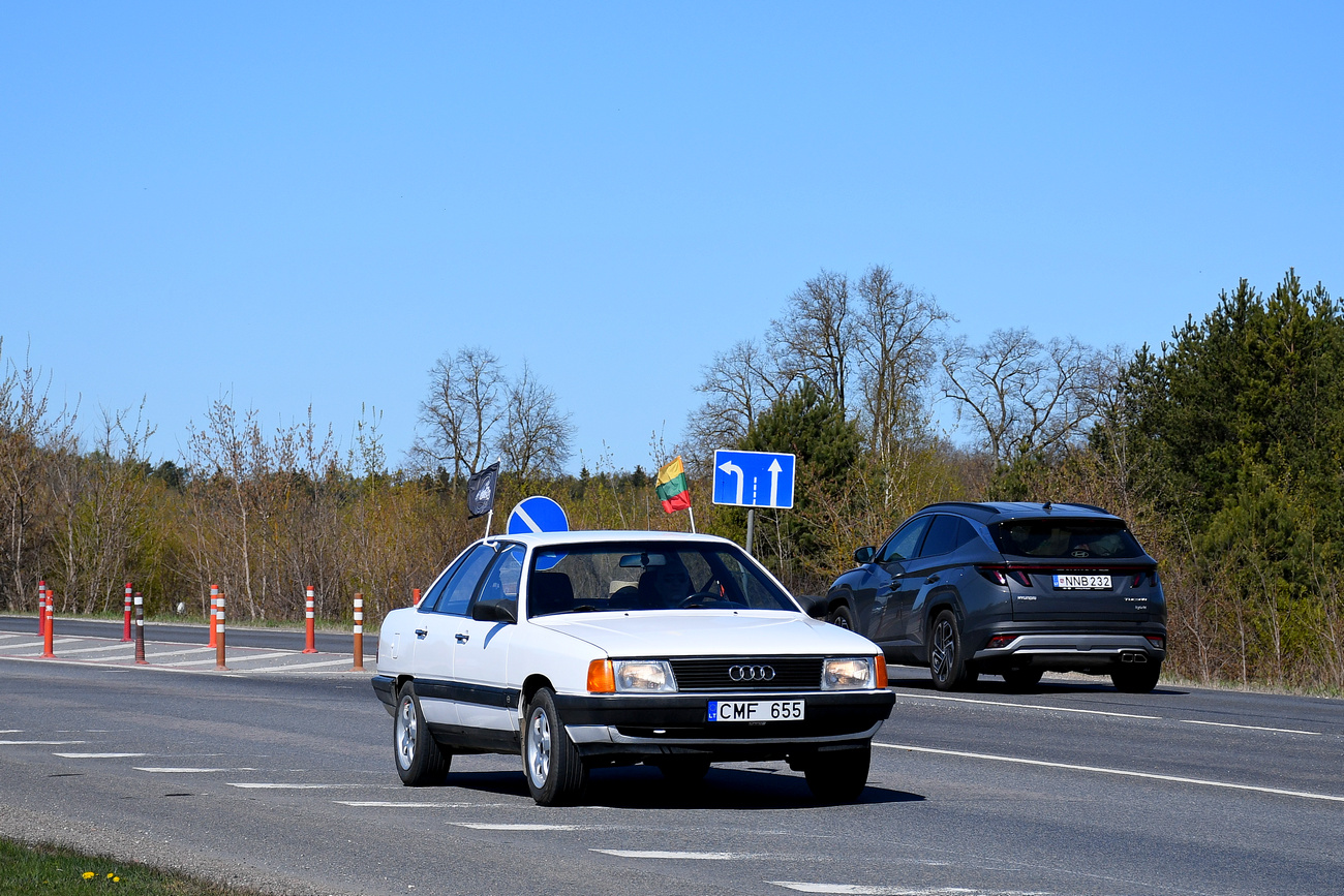 Литва, № CMF 655 — Audi 100 (C3) '82-91; Литва — Retro sezono atidarymas 2026