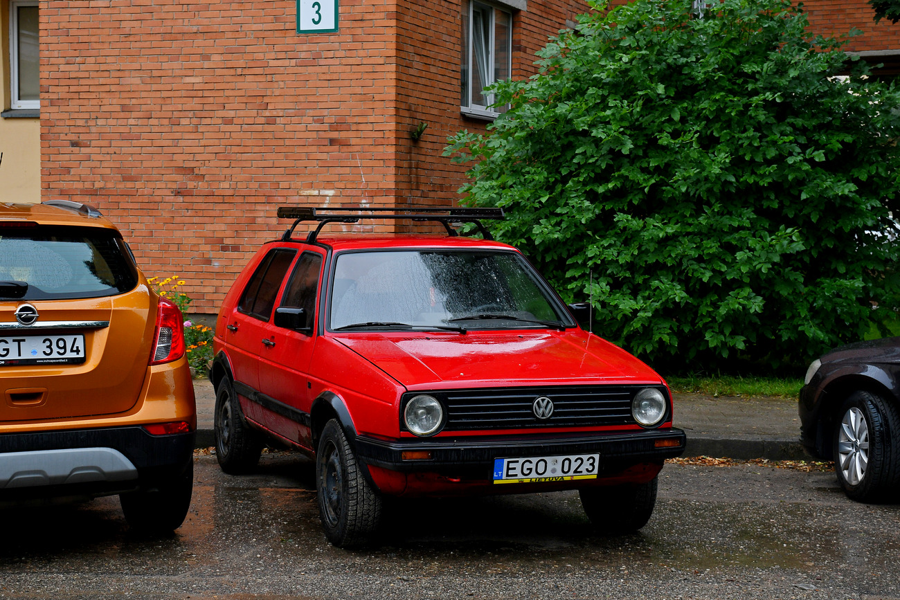 Литва, № EGO 023 — Volkswagen Golf (Typ 19) '83-92