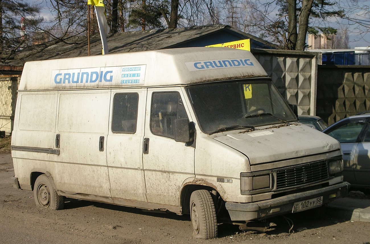 Москва, № Е 102 УУ 58 — FIAT Ducato (1G) Restyle/Talento '89-94