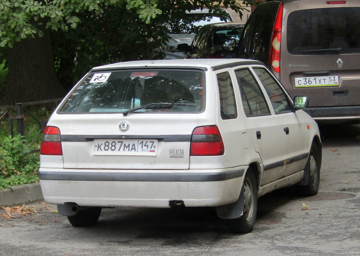 Ленинградская область, № К 887 МА 147 — Škoda Felicia (Typ 781, 791) '94-01