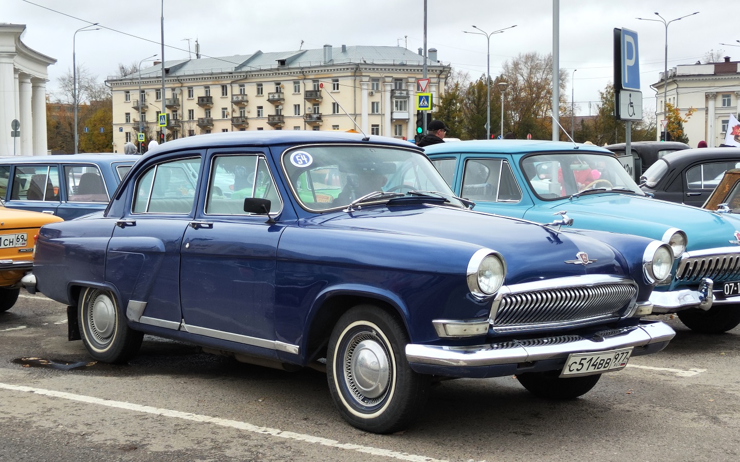 Москва, № С 514 ВВ 977 — ГАЗ-М-21И Волга '58-62; Тверская область — Закрытие сезона 2026 Тверского ретро-клуба