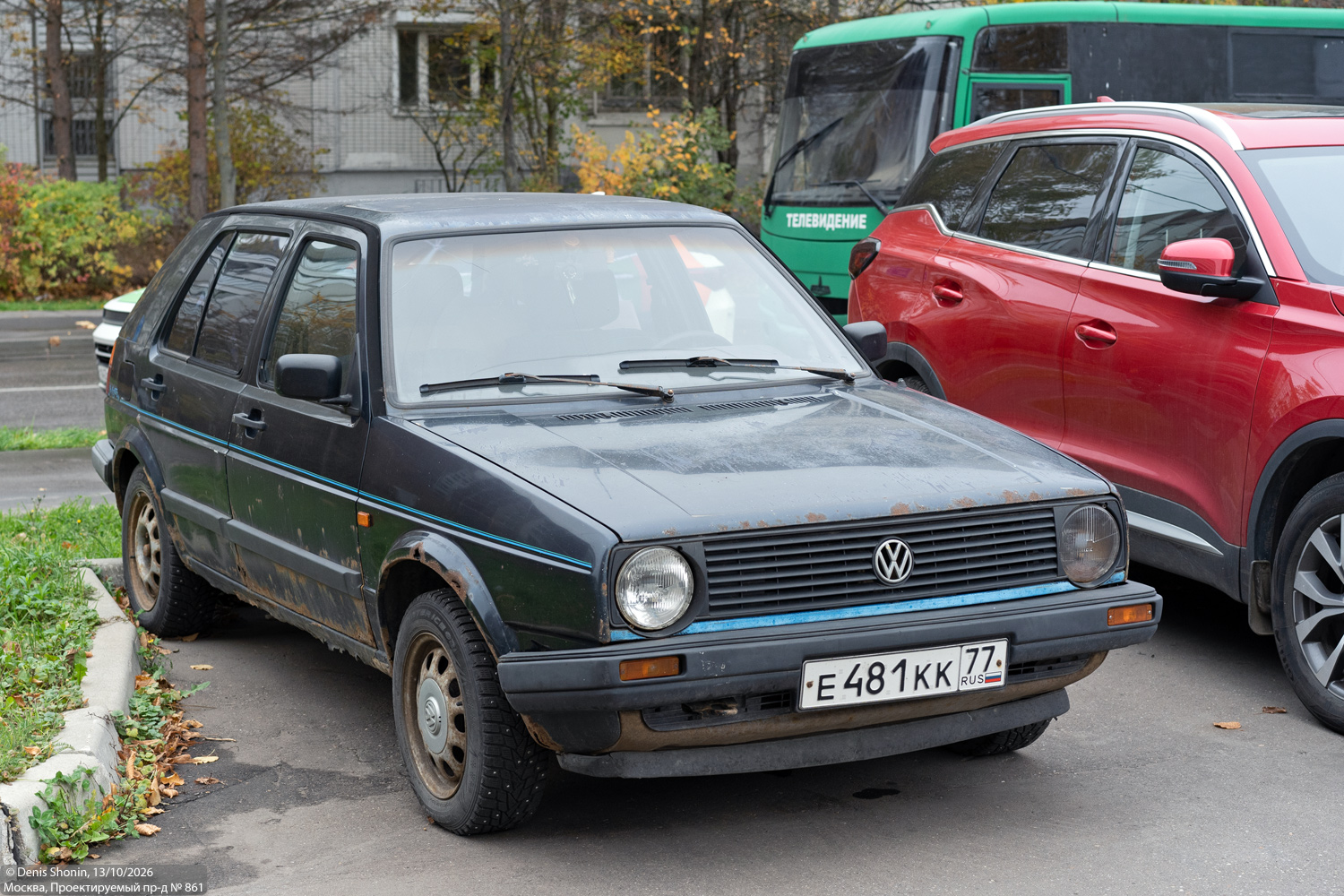 Москва, № Е 481 КК 77 — Volkswagen Golf (Typ 19) '83-92