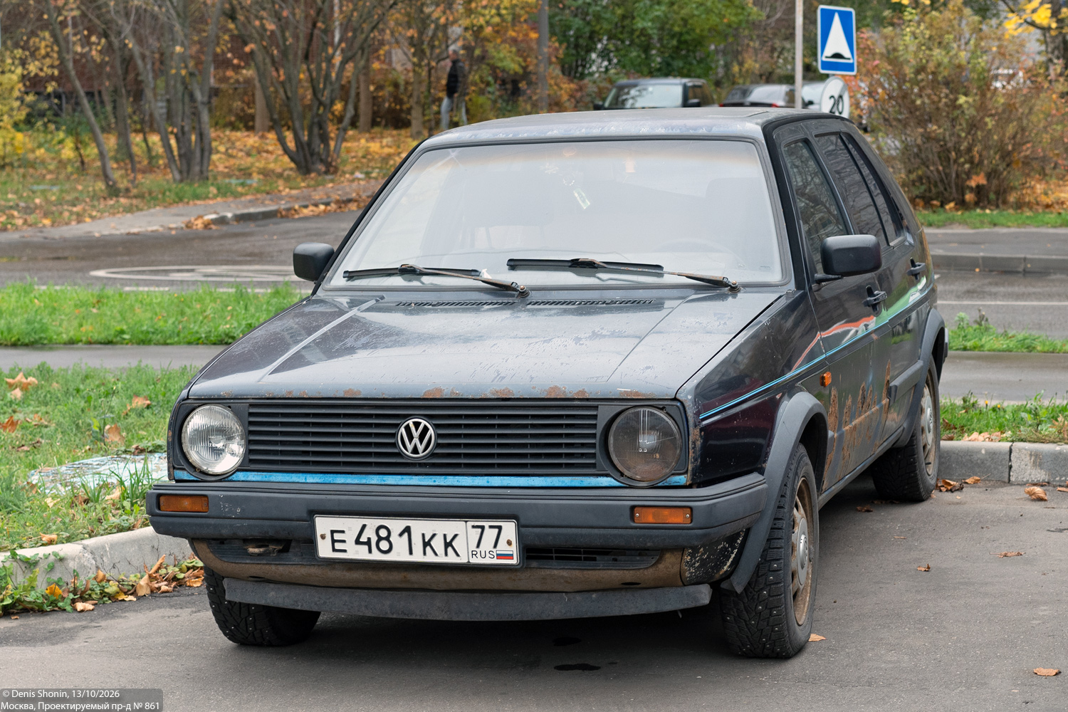 Москва, № Е 481 КК 77 — Volkswagen Golf (Typ 19) '83-92