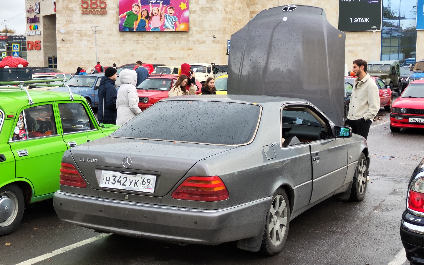 Тверская область, № Н 342 УК 69 — Mercedes-Benz (C140) '92-98; Тверская область — Закрытие сезона 2026 Тверского ретро-клуба
