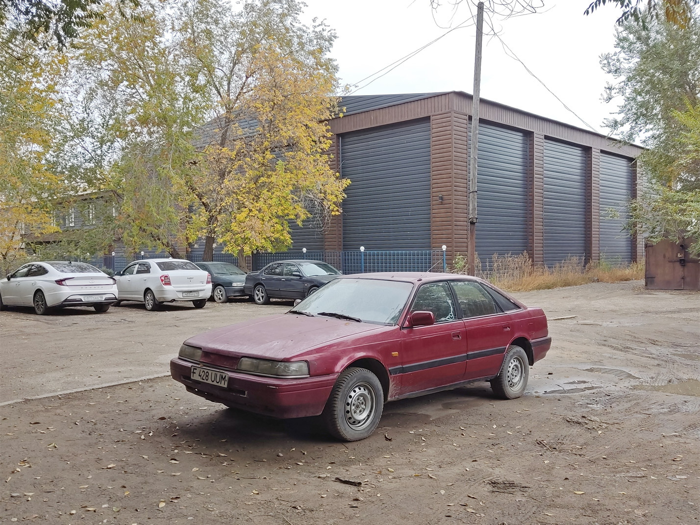 Абайская область, № F 428 UUM — Mazda 626 (GD/GV) '87-97
