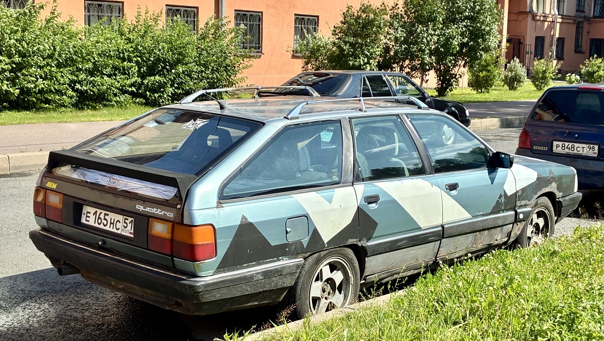 Мурманская область, № Е 165 НС 51 — Audi 100 Avant (C3) '82-91