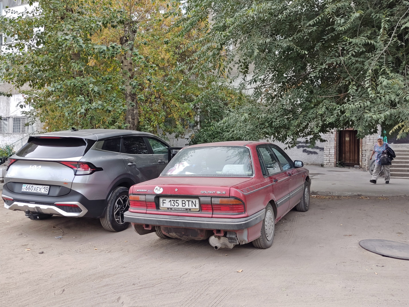 Абайская область, № F 135 BTN — Mitsubishi Galant (6G) '87-92