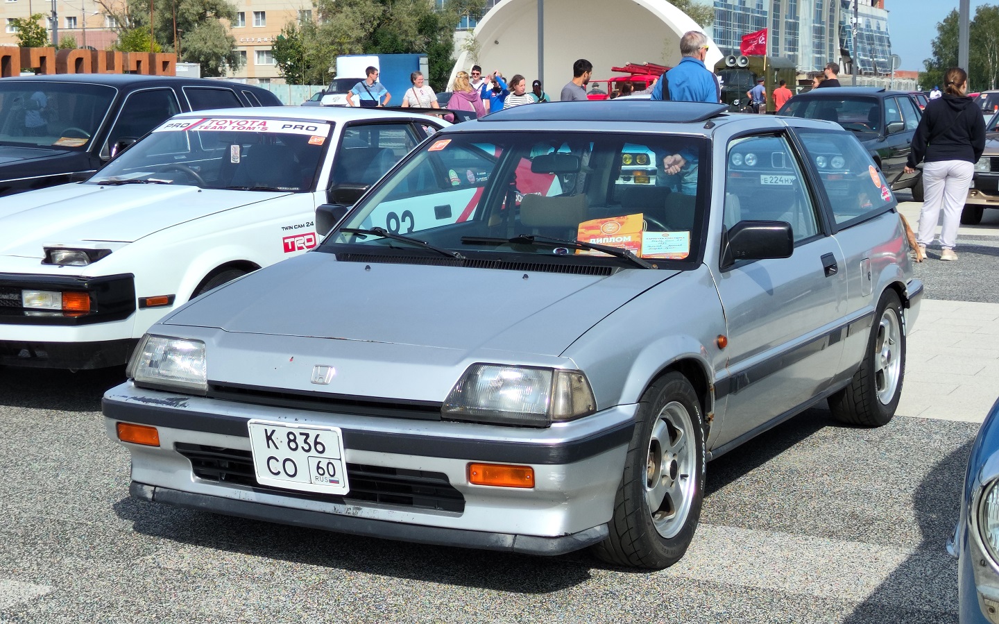 Псковская область, № К 836 СО 60 — Honda Civic (3G) '83-87; Новгородская область — Фестиваль "Авто Ретро Вече 2026"