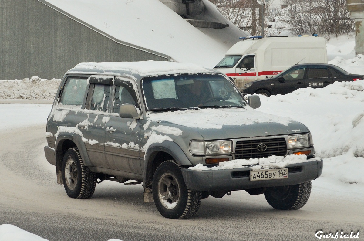 Кемеровская область - Кузбасс, № А 465 ВУ 142 — Toyota Land Cruiser (J80) '89-97