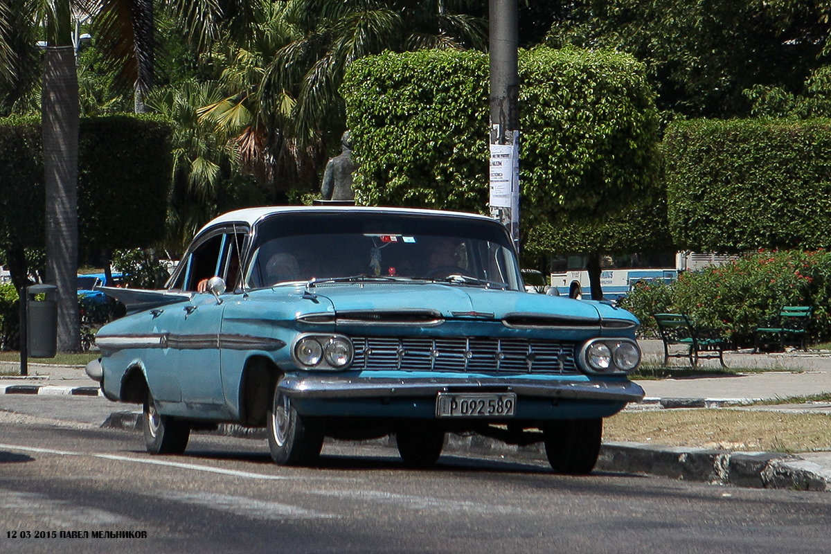 Куба, № P 092 589 — Chevrolet Impala (2G) '59-60
