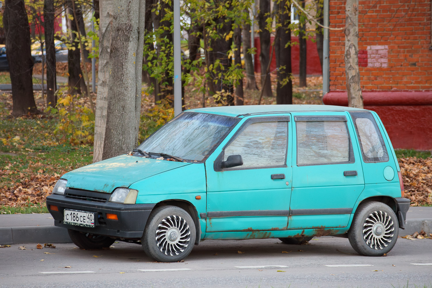 Москва, № С 186 СЕ 40 — Daewoo Tico '91-01; Калужская область — Вне региона
